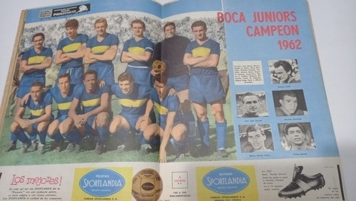 El Grafico 2259 Grafico Campeones 62 Lamina Boca Juniors