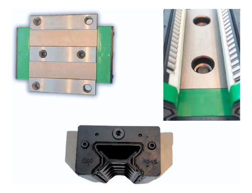 Guia Linear De Rolo 45mm Patins Com Aba