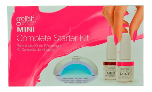 Gelish Kit Básico Para Aplicar En Casa Mini Complete Starter
