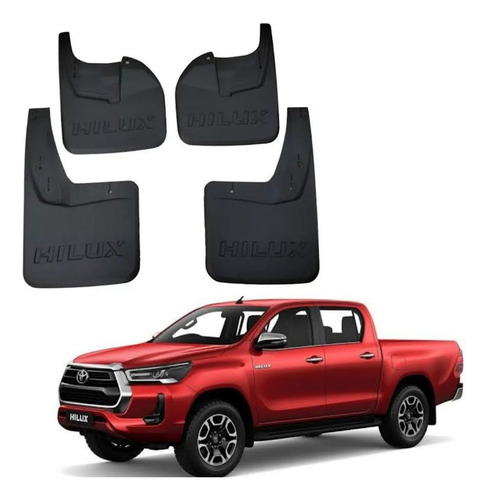 Juego De Loderas Hilux 2016-2023 Kit De 4 Piezas 