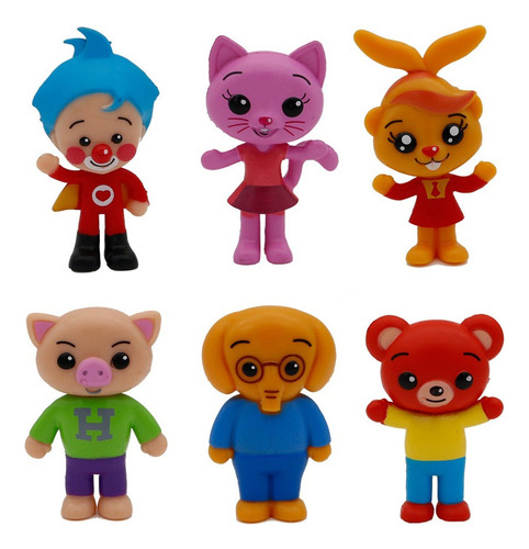 6pcs Plim Plim Clown Figura Modelo Juguete Regalo Para Niños