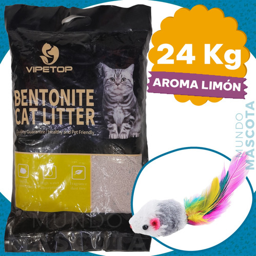 Arena Sanitaria Aglomerante Vipetop Gato Varios Aromas 24 Kg