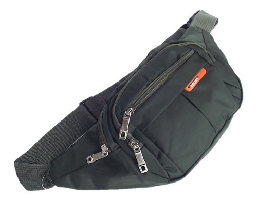 Imagen 2 de 4 de Canguro Mujer Hombre Formal Riñonera 4 Bolsillo Impermeable