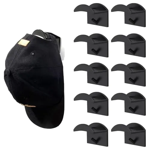 Perchero para gorras de béisbol, ganchos adhesivos para sombreros