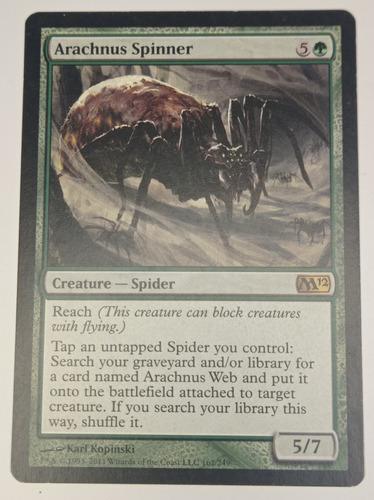 Carta Magic Arachnus Spinner [magic 2012] Mtg Spider