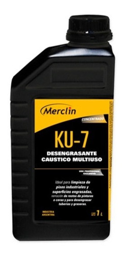Desengrasante Soda Caustica Multiuso Ku-7 Merclin | 1l