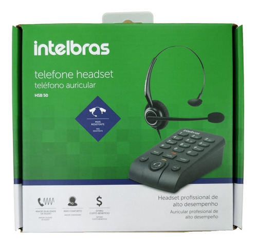 Telefone Headset Intelbras Hsb50