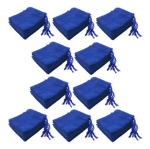 50 Piezas Bolsas De Almacenamiento De Joyería Con Cordón