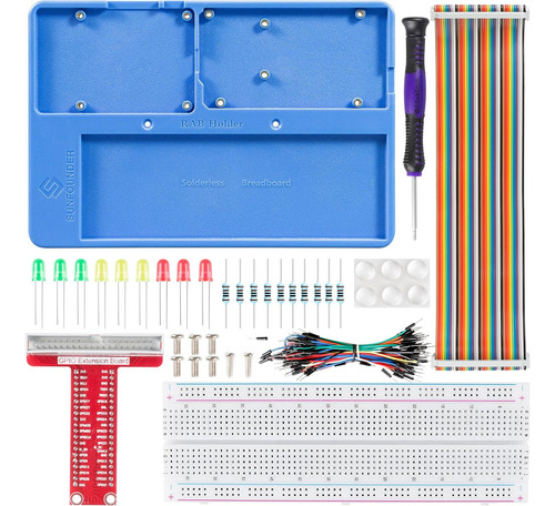 Sunfounder Rab Holder Breadboard Kit Para Raspberry Pi Compa