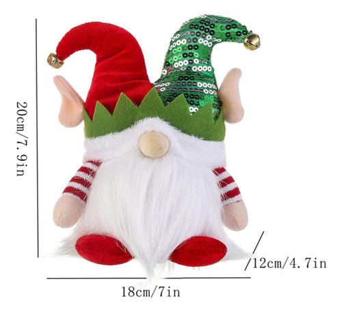 Sd Figura De Gnomo De Navidad Hecha A Mano, Regalo Para Un