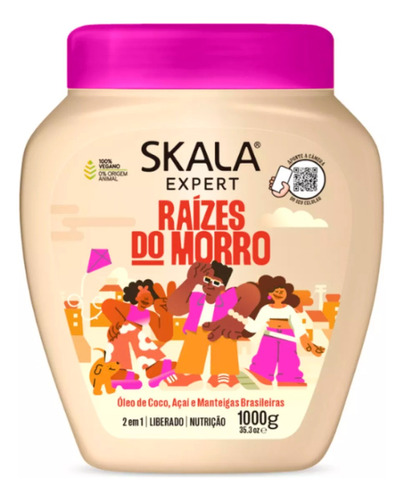 Skala Mascara Baño De Crema Raizes Do Morro Nutricion 