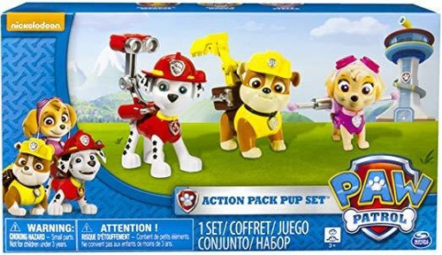 La Pata Patrulla Action Pack Paquete De 3 Cachorros Figura S