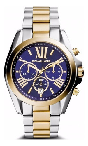 Reloj Michael Kors para mujer, MK5976/5an, color de la correa: mixto, color del bisel: dorado, color de fondo: azul