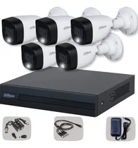 Comprar Kit Seguridad Dahua 5 Camaras 2mp Con Audio A Color Dvr 8ch