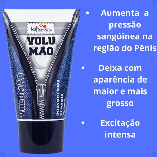 Gel Volumão Excitante Masculino - 25g - Hot Flowers