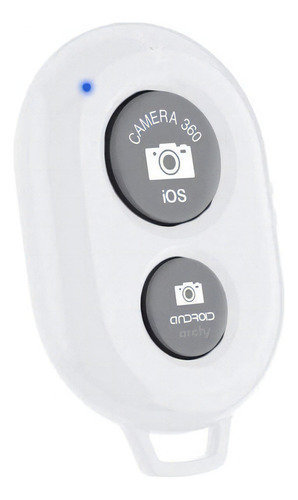 Disparador Control Bluetooth Celular Android Ios Shutter Color Blanco