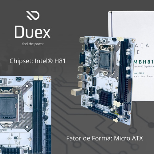Placa Mãe Lga1150 Duex H81gw Ddr3 Gigabit