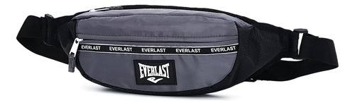 Riñonera Everlast Ajustable Para Uso Urbano O Deportivo Color Gris Diseño De La Tela Lisa
