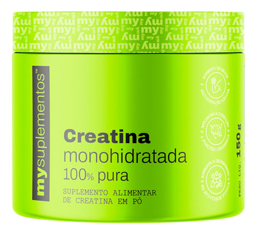 Creatina Monohidratada 150g - 100% Pura - Creapure Creatine Sabor Neutro