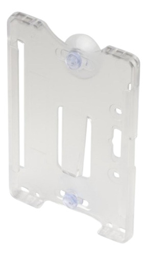 10 Porta Tarjetas Transparente Rigido C/ Ventosas Accesspro