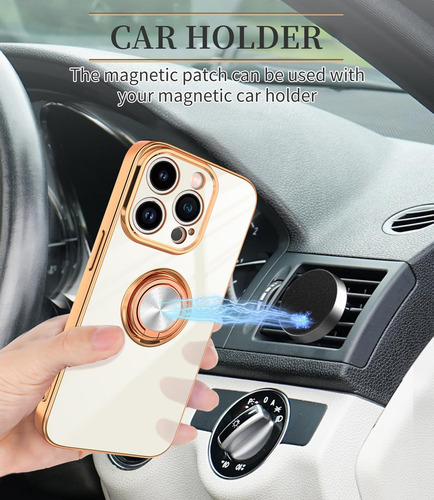 Chh Capa Dinick Green Para iPhone 15 Pro Max Com Anel...