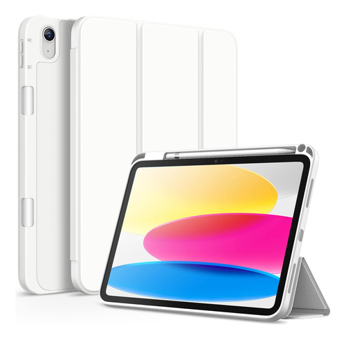 Jetech Funda P/ iPad 10 10.9 PuLG 2022, 10.ª Gen Blanco