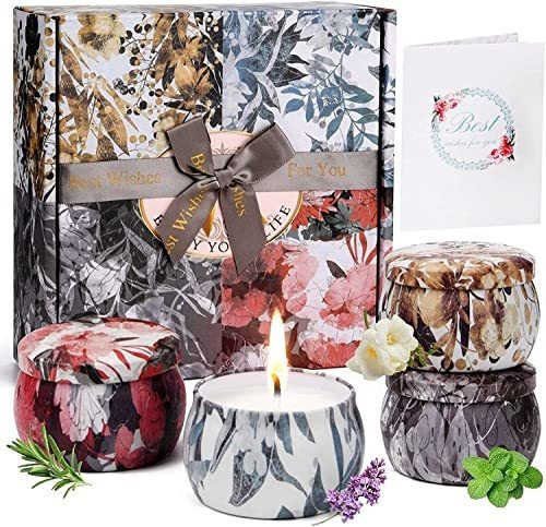 Juego De Regalo De Velas Aromáticas, Paquete De 4 Velas Aro