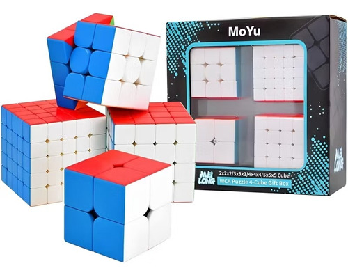 Pack Moyu 2x2 3x3 4x4 5x5 Stickerless