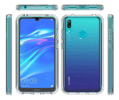 Forro Bryp Huawei Y7 Prime2019 Antigolpe Silicon Transparent