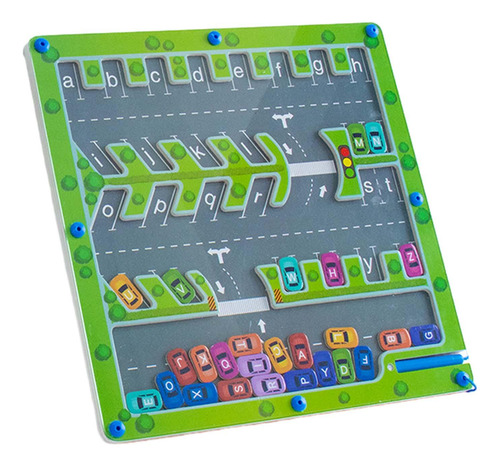 Juego De Laberinto Magnético De Madera, Rompecabezas De