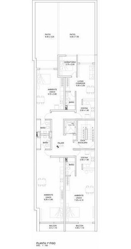 Imagen 13 de 15 de Departamento - Monoambiente Con Patio - Mitre Al 1200 - Centro Rosario