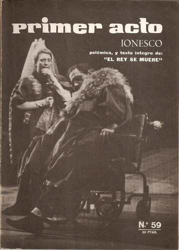 Revista De Teatro Primer Acto Nª 59 Madrid Diciembre 1964