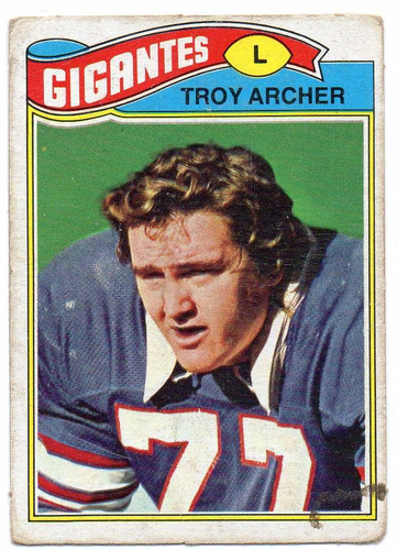 1977 Topps Mexican Troy Archer Gigantes De Nueva York # 258
