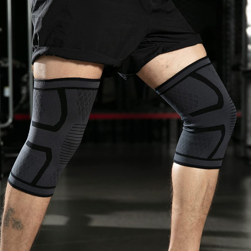 2 Rodilleras Deportiva Compresión Para Gym Ajustable Elastic