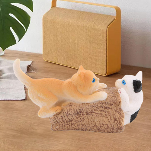Mini Modelos De Animales, Colección De Gato Jugando