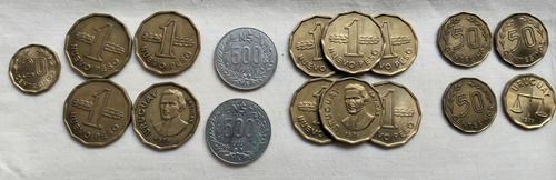 18 Monedas De Uruguay De Varios Años Y Valores. (Usado)