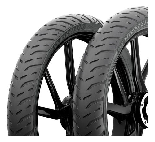 Kit Pneu 80/100-18 E 90/90-18 Pilot Street 2 Michelin Factor