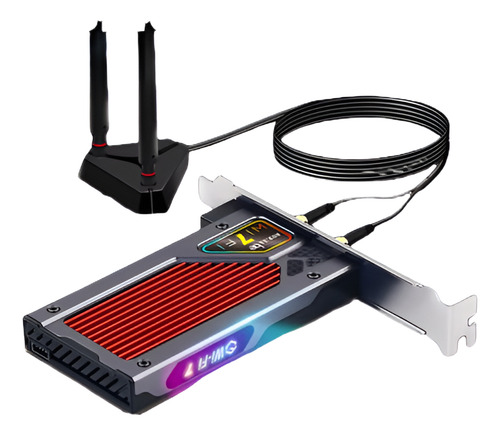 Tarjeta De Red Fenvi Be8800rgb 8774mbps Wifi 7 2,4g/5g/6ghz