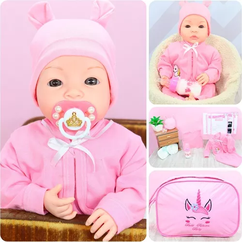 Bebê Reborn Boneca Menina Pronta Entrega Original Realista - ShopJJ -  Brinquedos, Bebe Reborn e Utilidades