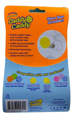 Soporte De Esponja Daddy Caddy De Scrub Daddy Con Ventosa