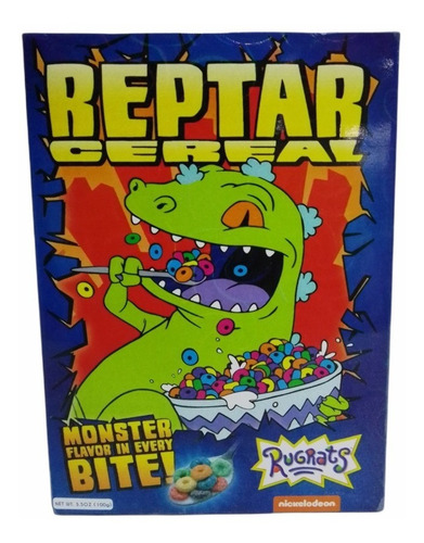 Cereal Reptar 100g Aros Frutales - Caja Chica De Cartón