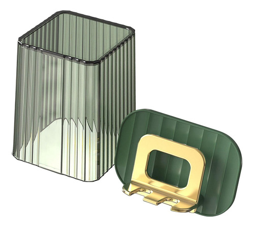 3 Soporte De Pared Para Cepillos De Dientes Con Taza Verde
