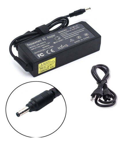 Carregador Para Ideapad 100 320-14isk 80yh0007br Cor Preto