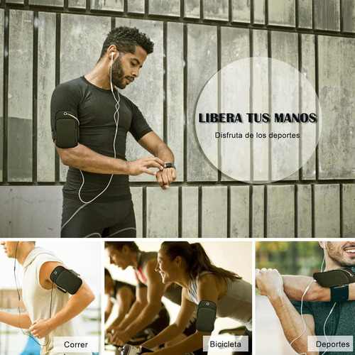 2 Funda Porta Celular Gym Para Correr Amplios Transpirables