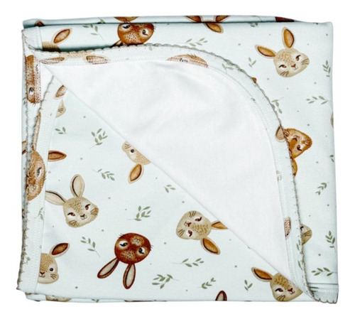 Manta Recibidora De Bebe 100% Algodon Premium Unisex Conejin