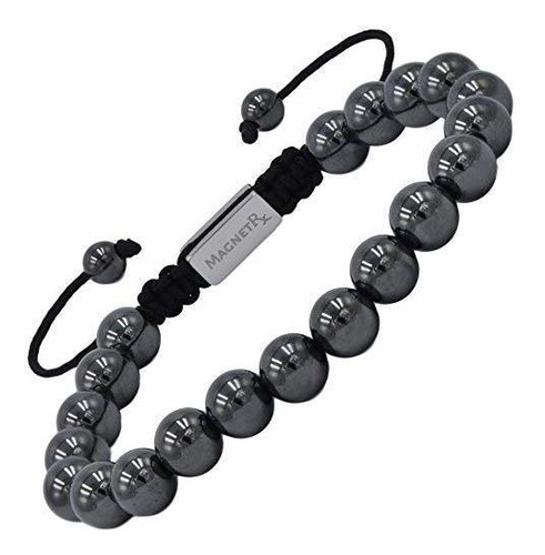 Magnetrx Pulsera Magnética De Hematita - Piedras Naturales 