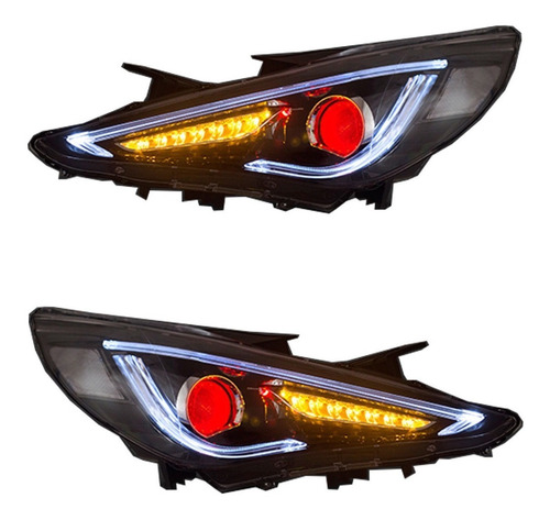 Faros Hyundai Sonata 2011-2014 Ojo De Demonio Bajo Pedido