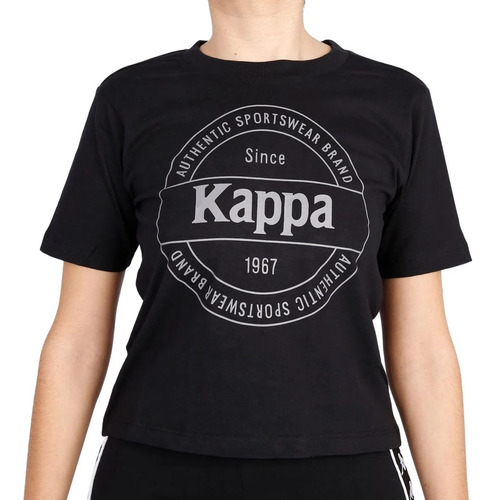 Remera Kappa Manga Corta Authentic Truck Black