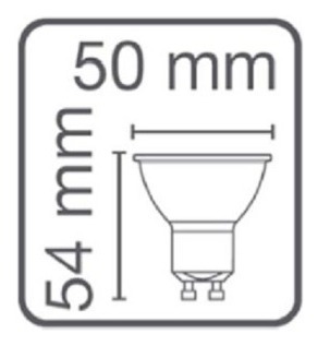 Imagen 3 de 6 de Lámpara Dicroica Led Osram 7w Gu10 220v Cálida Pack X10