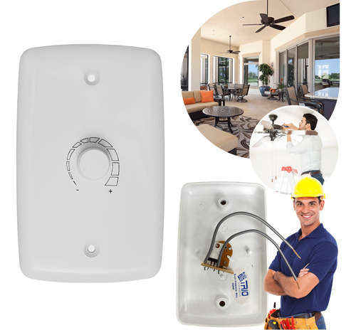 Chave Rotativa Para Ventilador Oscilante Bivolt Espelho 4x2